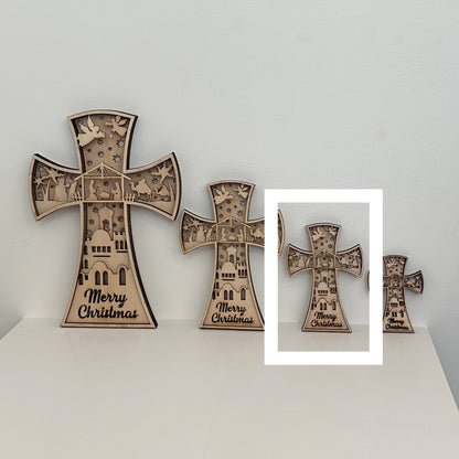 3D Nativity Cross-Small