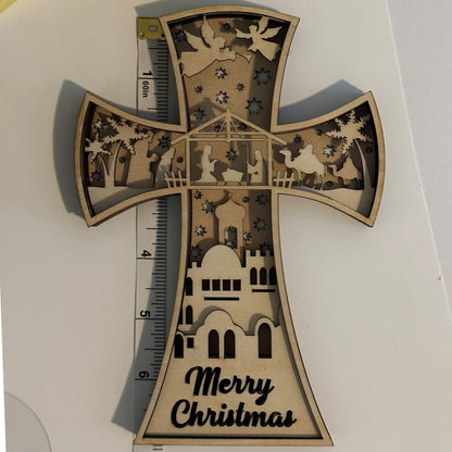 3D Nativity Cross-Medium