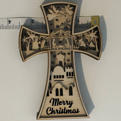 3D Nativity Cross-Small